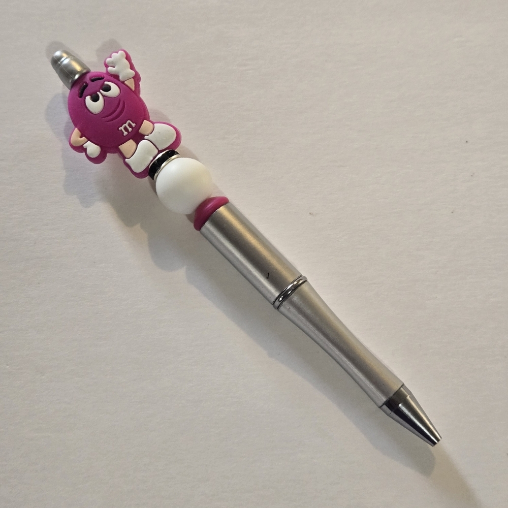 🍒🍒 Colorful M&M Character Pen - Picture 4 of 11